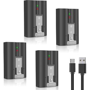 4-Pack V4 Replacement Battery Compatible with Ring-Video Doorbell 2/3/4/3plus, for ring Stick Up Cam (2nd & 3rd Gen), for Peephole, Spotlight Camera, Spotlight Cam solar, Camera Indoor Outdoor 6040mAh