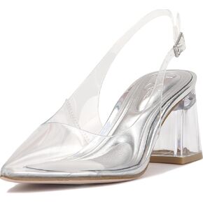 Jessica Simpson Syrina Lucite Slingback Pumps in Kuwait