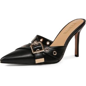 Women's Kitten Heels Pointed Closed Toe Mule Heels Bow Studded Stiletto Heel Dress Bridal Elegant Wedding Sexy Party Pumps shoes
