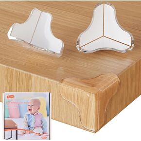 Corner Protector for Baby, 16Pcs Pre-Taped T Shape Table Corner Protectors for Furniture, Baby Proofing Corner Protector Baby with Superior Adhesion