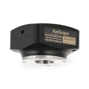 AmScope MU Series 32.0MP USB 3.0 Back-Illuminated Color CMOS C-Mount Microscope Camera - Compatible with Many Software Platforms - With C-Mount Dust Cap