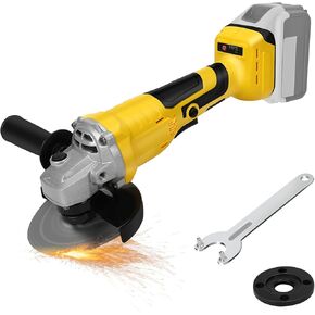 Cordless Angle Grinder for Dewalt 20V Max Battery, 10000RPM Brushless Grinder Power Tools with Grinding Wheels and Auxiliary Handle, for Cutting Griding Polishing (Tool Only, No Battery)