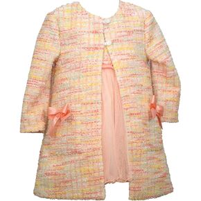 Bonnie Jean Girl's Easter Dress and Coat Set - for Baby, Infant, Toddler and Little Girls