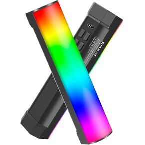 PULUZ Magnetic Handheld Light Wand, Full Color RGB Light Stick, LED Fill Light with 3000mAh Rechargeable Battery, 2500-9000K Dimmable Camera Tube Light for Studio Photography TikTok YouTube Vlog, 30cm