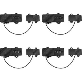 Refrigerator Cabinet Locks Baby Proof - Combination Lock Freezer and Child Safety Cabinet Lock（4 Pack）Black