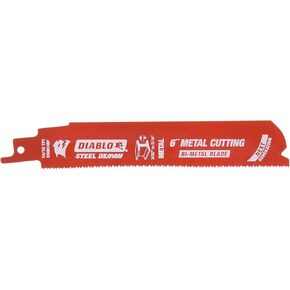 FREUD DS0614BF25 Steel Demon Bi-Metal Reciprocating Blade, 6", Multi