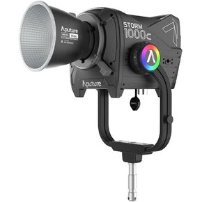 Aputure Storm 1000c Point-Source Fixture with Wide Hyper Reflector, Blair-CG LED Chipset, and ProLock Locking Accessory Mount (Black)