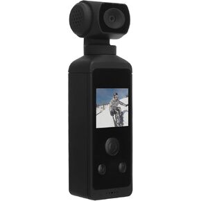Pocket Action Camera, 4K HD 16MP 270 ° Rotatable Small Camcorder, 30m / 98ft Underwater Sport Cam with Case, for Outdoor Riding Diving Shooting