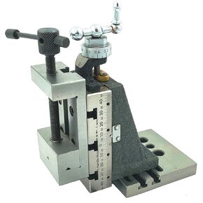 Mini Vertical Milling Slide with 2"/ 50 mm Mini Steel Vice & Base Mounting Plate - Direct Mounting on 7 x 14 Mini Lathe Machine