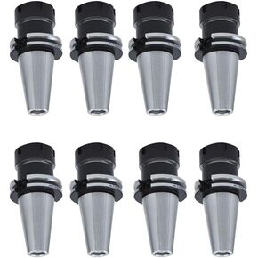 findmall CAT40-ER32 Collet Chuck 2.76 Inch Gage Length 8pcs Collet Chuck Set Fit for CNC Engraving Machine and Milling Lathe Tool