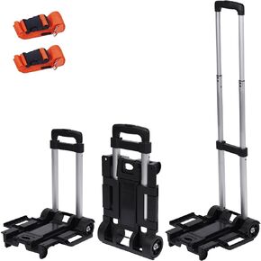 Car Seat Stroller Travel Cart, Car Seat Carrier for Airport with Wheels, Foldable Luggage Travel Car Seat with 2 Straps, Airplane Car Seat Roller, Portable Lightweight