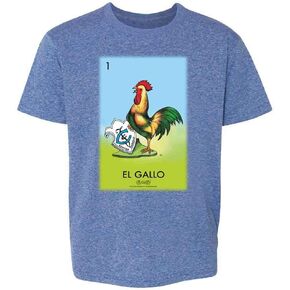 خيوط البوب ​​El Gallo Rooster Loteria Card Mexican Bingo Baby Toddler Kids Girl Boy Thirt