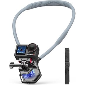 Magnetic Neck Holder for Action Camera Accessory Comfortable Hands-Free Chest Mount First-Personal POV VLOG, for GoPro Hero 13, for DJI OSMO Action5 Pro, Pocket 3, for Insta360 Ace, for AKASO