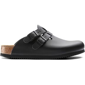 Birkenstock Kay Super Grip Leather Black - Professional Shoes for Women & Mens US M 6.0 / US L 8.0