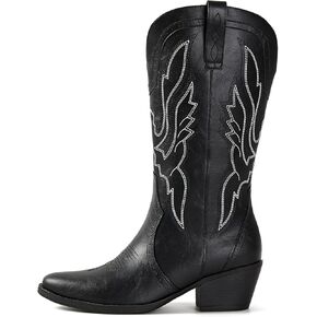 Cowboy Boots Fashion Pointy toe Boots Women Western Cowgirl Boots