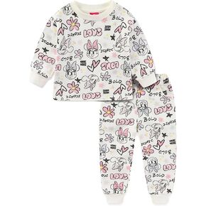 Disney Minnie Mouse Girls Crewneck Sweater and Pants Set for Infant, Toddler, and Big Kids