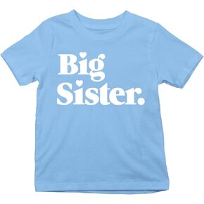 Big Sister Toddler Shirt - Cute and Fun Sibling Announcement Tee for Kids and Family