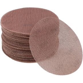 50 Pcs 6 Inch Abranet Sanding Mesh Anti-Clog Hook Loop Dust Free Net Sandpaper 800 Grit Brown Aluminum Oxide