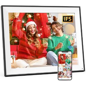 WiFi Digital Picture Frame 10.1" Smart-Photo-Frame - 32GB Electronic Picture Frame, 1280 * 800 FHD IPS Touch Screen Display, Motion Sensor, Auto-Rotate, Share Photo Via App Email, Gifts for Women Men