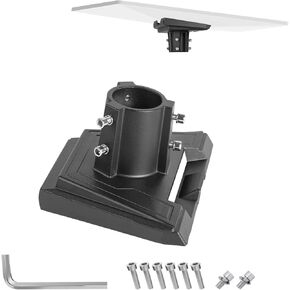 Starlink Gen 3 Pipe Adapter Top Base Supports 360° Swivel Adjustment Thickened Aluminum Alloy Adapter 43mm Caliber with 30mm Long Hexagonal Screws for Starlink Gen 3 Adapter