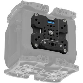 KONDOR BLUE | Side Level Plate Compatible with Blackmagic Pyxis | Modular cage System, Dual Cold Shoes, Removable Safety-pin NATO, & Built for Adaptability on The go | Raven Black
