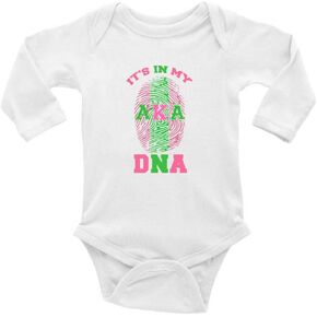 It's In My DNA AKA Infant Boy Girl Long Sleeve Newborn Playsuit Baby Bodysuit