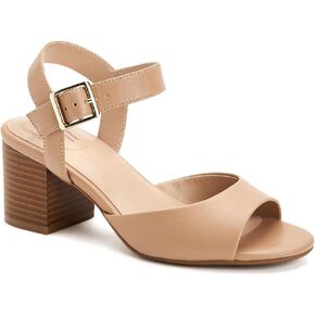 Giani Bernini Womens Townsonn Faux Leather Block Heels Brown 11 Medium (B,M)