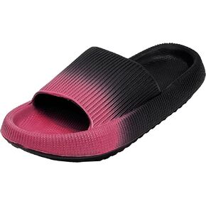 Pillow Slippers for Women Non Slip Quick Drying Shower Slides Bathroom Sandals | Ultra Cushion | Thick Sole