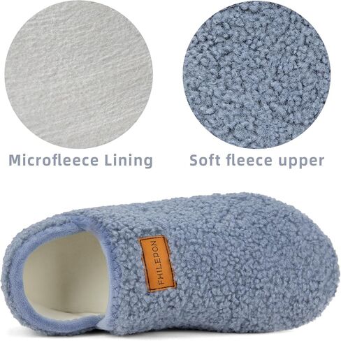 House Slippers for Women Soft-Lightweight House Shoes Men’s Furry Slippers Socks with Rubber Sole for Indoor Outdoor Use in Saudi Arabia
