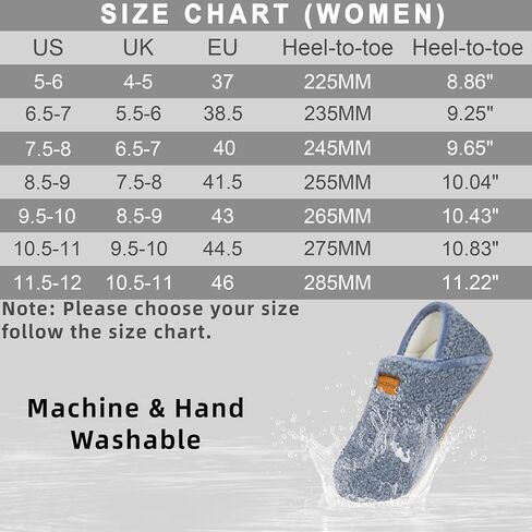 House Slippers for Women Soft-Lightweight House Shoes Men’s Furry Slippers Socks with Rubber Sole for Indoor Outdoor Use in Saudi Arabia