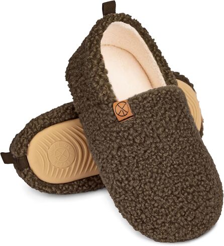 Women's House Slippers Lightweight Memory Foam House Shoes Cozy Closed Back Slippers with Curly Fleece for Indoor Outdoor in Saudi Arabia