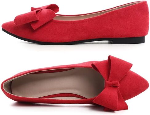 TN Tangnest Women Classical Bowknot Flats Comfort Slip-On Ad Pointed Toe Bress Shoes Shops Walking Flats in Kuwait