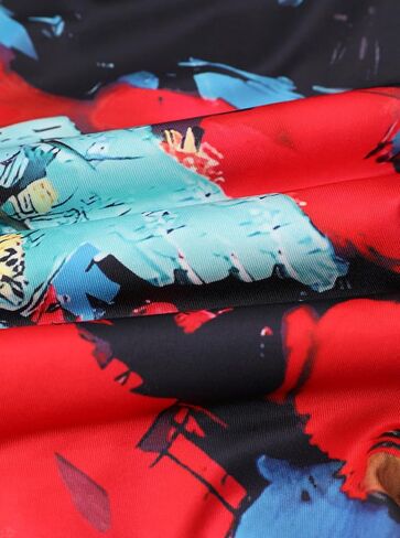 LovelyWholesale Women Sexy Button Down Shirts Long Sleeve Collared Tie Dye Tops in Kuwait