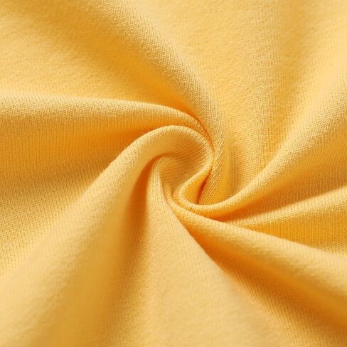 صغار شجرة الشجرة الصغرى يسقط ملابس لفتاة طويلة الأكمام من العرق والرواط العرق بطفلة طفلة ملابس الشتاء (أصفر ، 5-6 سنوات) in Kuwait