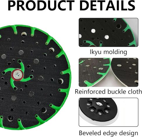 2 PCS 6 بوصة من لوحة الصلابة الصلبة ، 17 ثقوبًا لدعم وسادة طحن صنفرة متوافقة مع ETS 150/3 EQ ، ETS 150/5 EQ ، RO 150E ، WTS 150/7 نماذج صنفرة مدارية عشوائية in Kuwait