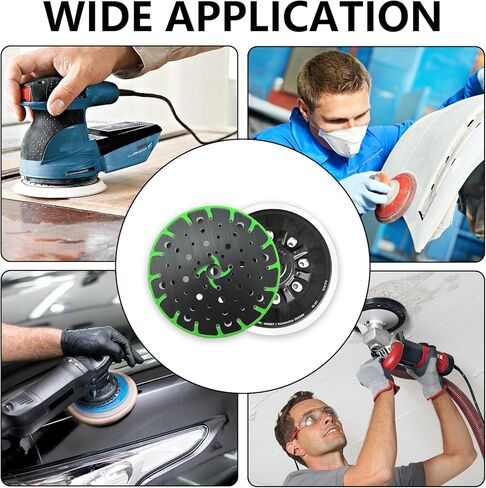 2 PCS 6 بوصة من لوحة الصلابة الصلبة ، 17 ثقوبًا لدعم وسادة طحن صنفرة متوافقة مع ETS 150/3 EQ ، ETS 150/5 EQ ، RO 150E ، WTS 150/7 نماذج صنفرة مدارية عشوائية in Kuwait