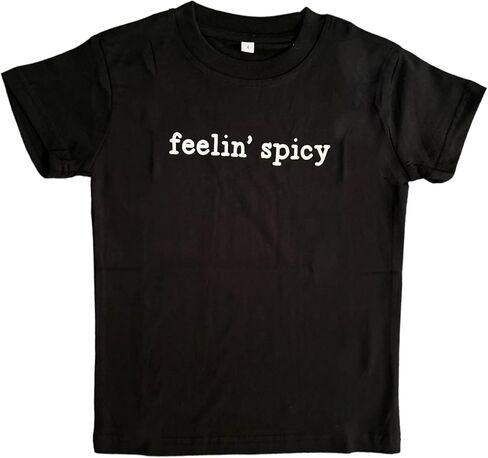 Feelin' Spicy Toddler Shirt Funny Cute Kids Baby Graphic T-Shirt in Saudi Arabia