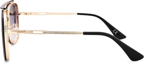 COASION Tony Stark Sunglasses Costume Eyewear Retro Square Aviator Sun Glasses Frames for Men Women in Kuwait
