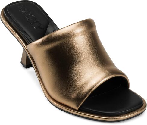 DKNY Women's Reading-Sandal Mule Evening Cushioned Insole Footwear Heeled in Saudi Arabia