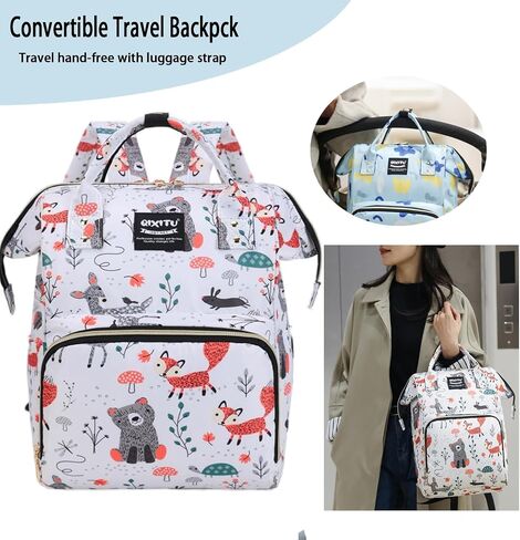 23L LASEX DIEPER BACKPACK BASE BAG ، حقيبة كبيرة من السعة على الظهر على ظهرها من الأرجح ، حقيبة تحمل على الظهر ، أساسيات السفر ، وأشرطة العربات ، وحالة Pacifier - للجنسين in Saudi Arabia