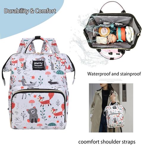 23L LASEX DIEPER BACKPACK BASE BAG ، حقيبة كبيرة من السعة على الظهر على ظهرها من الأرجح ، حقيبة تحمل على الظهر ، أساسيات السفر ، وأشرطة العربات ، وحالة Pacifier - للجنسين in Saudi Arabia