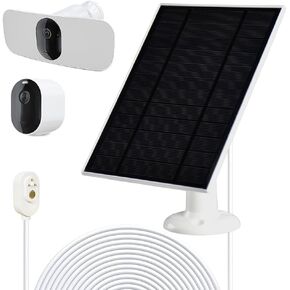 Solar Panel Charger for Arlo Pro5S 2K,Pro4,Pro3,Floodlight,Ultra2 and Ultra Cameras Security Camera System -2PACK