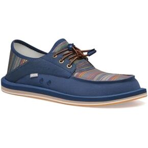 Sanuk 1134671-NCSR-11 Men's Boatie St Print Navy Coastal Stripe 11