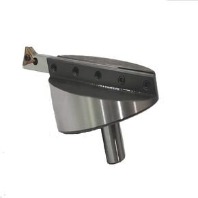 Buyohlic Large head size 4" Inch/ 100 mm diameter Fly cutter with Carbide Indexable tip facing tool (Straight Shank (3/4" (19 MM))