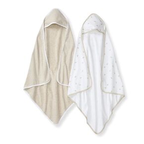 Burt's Bees Baby - Hooded Towels, Absorbent Knit Terry, Super Soft Single Ply, 100% Organic Cotton