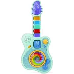 Boley Musical Toddler Guitar - Light and Sound Kids Electric Play Toy Guitar with 5 Musical Keys, Whammy Bar, Volume Control, Hands-On Sensory Play for Early Childhood Development - Ages 12+ Months
