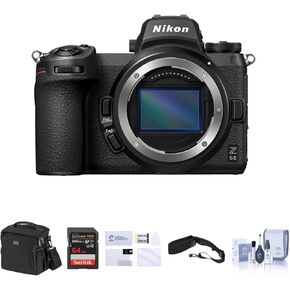 Nikon Z 6II Mirrorless Camera Bundle with 64GB SD Card, Bag, Screen Protector, Sling Strap, Cleaning Kit
