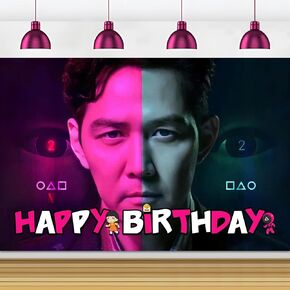 5x3Ft Birthday Party Decorations Backdrop, Happy Birthday Backdrop Banner Photo Booth Photography Background for Party Decorations