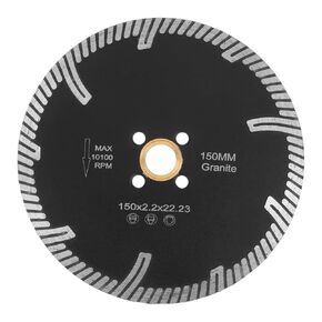HARFINGTON Diamond Cutting Blade, 6" (150mm) Diamond Blade Super Thin Diamond Saw Blade with Arbor 5/8" Marble Engineered Stone and Ceramic Tile