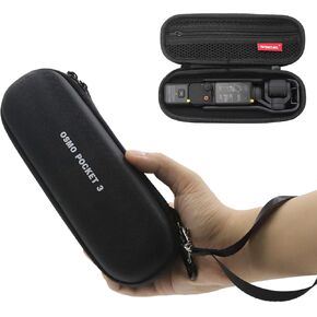 Father&I Osmo Pocket 3 Camera & Accessories Bag Hard (Carry-ing) Case Travel for Dji Osmo Pocket 3: Ultra-Compact Protective Two Way Zipper Osmo Pocket 3 Cases Bags, Black (Case Only)